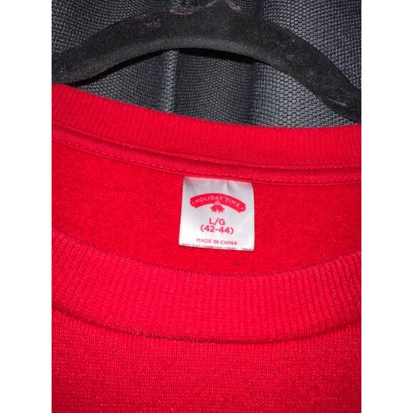 Ugly Christmas Sweater Xmas Sweatshirt Crewneck Size Large - Picture 2 of 3